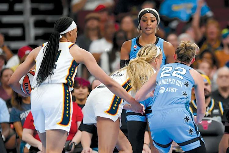 Carrington’s foul, post stir controversy in WNBA